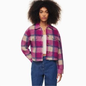 Wilfred Free Aritzia Plaid Shacket